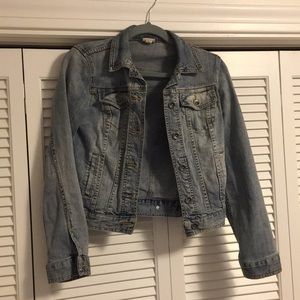 Denim crop jacket